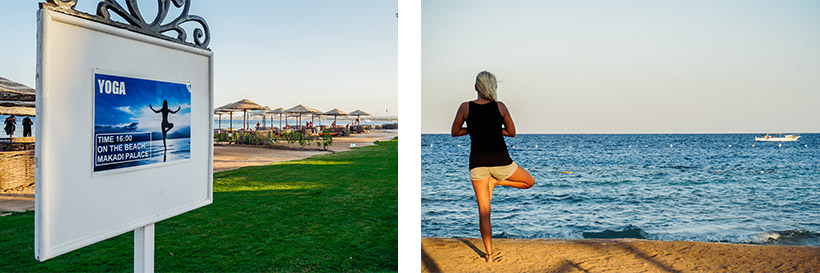  Yoga mit Ausblick am Strand 