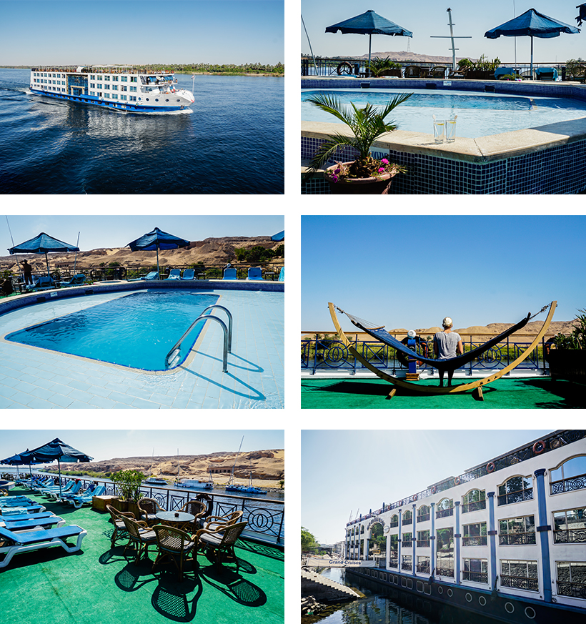Relaxen am Sonnendeck inkl. Pool an Bord der Grand Cruises