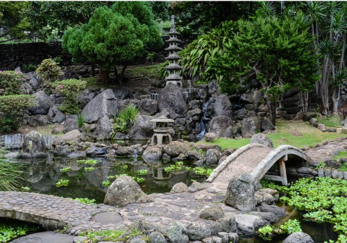 Japanischer Zen Garten im Japan-ABC